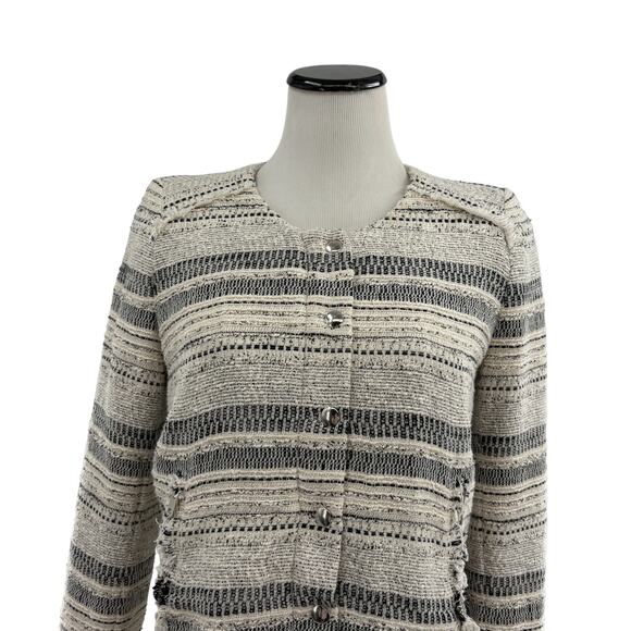 IRO Lizzie Bouclé Tweed Distressed Jacket - Picture 5 of 12